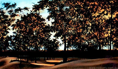 Golf Course Sunset